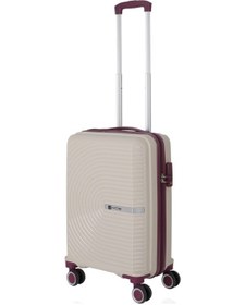 Resim Mçs Polipropilen 2li Valiz Seti Orta & Kabin V374 S24sy1000079-set 11148 Kemik/mürdüm Kemik - Mürdüm 