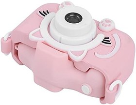 Resim Lazmin112 2400 W Piksel HD Karikatür Çocuk Kamera DV, Çoklu Fotoğraf Etiket Modu Dijital Çocuk Kamera Kayıt Fotoğraf Çekme Oyuncak (Pembe) 