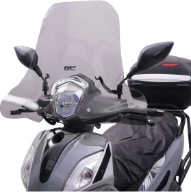 Resim GP Kompozit SYM Symphony ST 200 2023-2024 Uyumlu Ön Cam Füme 55 cm 