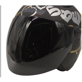 Resim Free-M 601 Yarım Kask Camı Siyah 