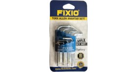 Resim Fixio Torx Alyan Anahtar Takımı - Kısa - 8 Parça Tork Allen 