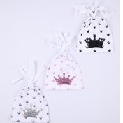 Resim Babyhola Kız Erkek Bebek Taç Baskı Bere Şapka 3'lü Set Yenidoğan 0-3 Ay Hediyelik 1256 Çok Renkli 