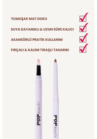 Resim Dudak Kalemi, Suya Dayanıklı, Asansörlü, Waterproof Lıplıner- New Whirl 8684415590138 Pembe 
