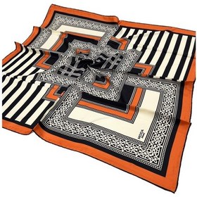 Resim Moda Trend Twill Eşarp - 2140 - Turuncu - Turuncu 