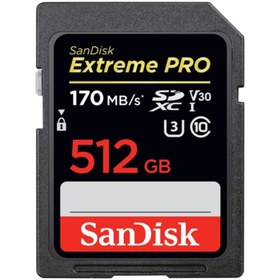 Resim Sandisk 512gb Extreme Pro Sdxc Uhs-ı Class 10 Hafıza Kartı, 170mb/sn'e Kadar - Sdsdxxy-512g-gn4ın 