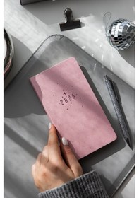 Resim 2026 Haftalık Cep Ajandası 12 Aylık - Pembe Pembe 