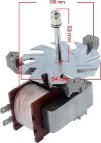 Resim Uzun Mil Fırın Turbo Fan Motoru, Arçelik & Beko ile uyumlu 