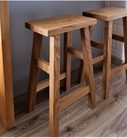 Resim Genel Markalar Masif Ahşap Bar Sandalyesi Masif Tabure 