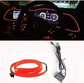 Resim Trendooze Turcoshop11 78.74cm Mandalina Led Ortam Içi Aydınlatma Şeridi, Renkli Neon Araç Dekorasyonu 