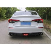 Resim CIVIC 2022+ UYUMLU FE1 KASA 4 EGZOZ DİFÜZÖR PİANO BLACK LEDLİ 