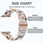 Resim Oldfriend Renkli Rezon Kayış İwatch 38-49mm Seri 1-10 Ultra Uyumlu Çelik Tokalı 