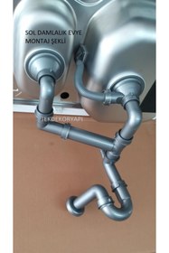 Resim Dominox Blanco Ukinox 1,5 Göz Evye Sifon Takımı 