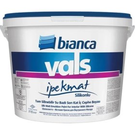 Resim Bianca Vals Ipek Mat Silikonlu Tam Silinebilir RAL-0123 Krem 15 lt 