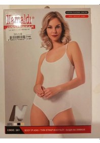 Resim Namaldı Kadın Likralı İp Askılı Kancalı Body 261 - 3 Adet 001 