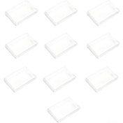 Resim Springsun 10 Adet Şeffaf Korumalı Kutular - Snes Oyun Kartı Koruyucu Kılıfları, Toz Engelleme Plastik Kapaklar 13.5x12.1x1.9cm 