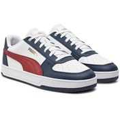 Resim Puma Caven 2,0 Erkek Sneaker Ayakkabı Beyaz/lacivert Retro Basketbol Tarzı-softfoam Konfor 