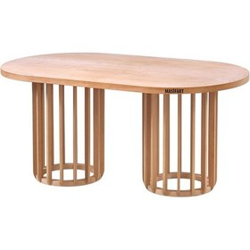 Resim Masifart Nidus 200 Lük Meridyen Oval Masa Cilasız Ham Ham 