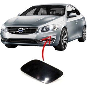 Resim Volvo S60 V60 Ön Tampon Sol Far Yıkama Fıskiye Kapağı 2014 2018 