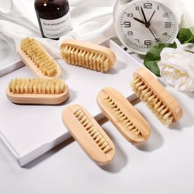 Resim 2/4'lü Paket Ahşap Tırnak Fırçası İki Taraflı Temizleme Tırnak Fırçası El Tırnakları ve Ayak Tırnakları için Çok Fonksiyonlu Temizleme Fırçası 