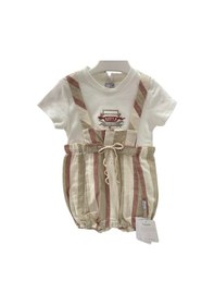 Resim Babydoll Tulum Babydola Kahverengi Çok Renkli 