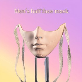 Resim Hediye Kutusuyla Vintage Tarzı Yarım Yüz Maskesi - El Boyalı, Mekanik Estetik Tasarım, Yüz Tanıma Karşıtı, Yetişkin Partileri ve Hanfu Aksesuarları İçin Uygun, Mekanik Estetik, Tam Yüz Çin Tarzı, Kamera Koruma, Noel İçin Mükemmel, Şükran Günü İçin İdeal. 