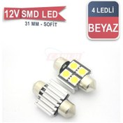 Resim Ampul 12V Sofit Smd Metal Cambus 31Mm Beyaz 