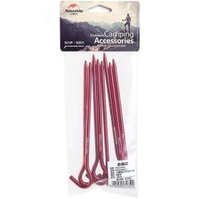 Resim Naturehike C-Kafa 16 cm Çadır Kazığı [8 Pcs] Kırmızı 