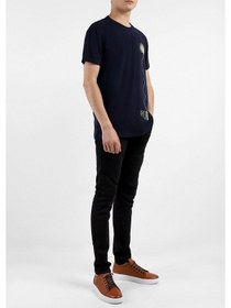 Resim Layyagosta Erkek Sıfır Yaka T-Shirt-Lacivert (504688948) Lacivert 