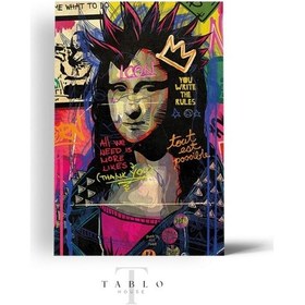 Resim Mona Lisa Popart Ahşap Tablo 8mm 