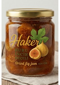 Resim Bol Taneli Kuru İncir Reçeli 500g - Katkısız Kahvaltılık Lezzet - Anne Tarifi 