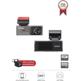 Resim Lenovo S7/1970 Siyah Wifi Araç Içi 1.97 Inç Ön ve Arka Araç Kamerası 