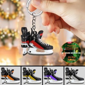 Resim 2D Düz, 1 adet/5 adet Spor Buz Pateni Akrilik Anahtarlık - Canlı Renkli 2D Düz Baskılı Tasarım, Dayanıklı Su Geçirmez Çizilmeye Karşı Dirençli ve Pürüzsüz Kenarları ile, Aile & Arkadaşlar için İdeal Hediye, 2D Düz 