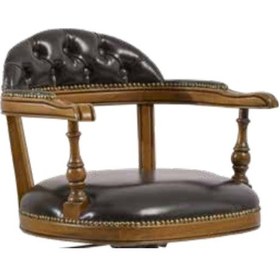 Resim Bengimobilya Sandalye Zus149 Amatsör Model Tam Kolçak Kapitone Ahşap Iskelet P 