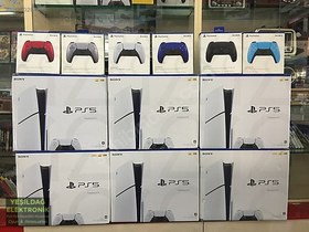 Resim Playstation 5 slim çift kollu cd'li model sıfır ürün 