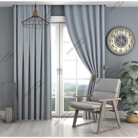 Resim Lüks Açık Gri Blackout Kalın Karartma Güneşlik En X Boy Pilesiz Tek Kanat,Gri 250 160 