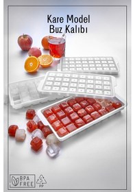 Resim Ny Home 32'li Kare Model Buz Kalıbı Beyaz 