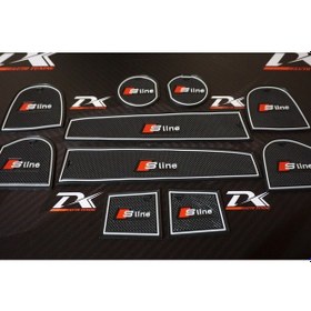 Resim Audi Q5 S Line 2009-2015 Araç Içi Silikon Kaymaz Ped Kaplama Seti 