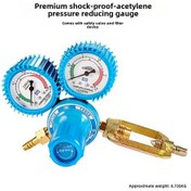 Resim Teltree Oushi Yqy-0807 Alüminyum Alyüminyum Sarsıntıya Dayanıklı Oksijen Gazı Regülatörü Manometresi Toptan Satış 