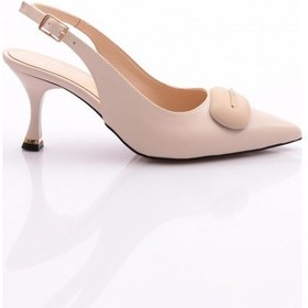 Resim Dgn 24208 Kadin Topuklu Ayakkabi 24208-2428-R0152 Bej 