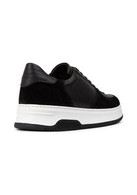 Resim Deery Hakiki Deri Siyah Erkek Sneaker Ayakkabı - 01965Msyhe02 Siyah 