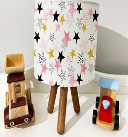 Resim dekomingo PEMBE YILDIZLAR DESENLİ BEBEK VE ÇOCUK ODASI 