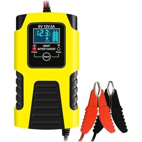 Resim Synodicmonth 12v Akü Şarj Cihazı Bakım Cihazı 2a Otomatik Akıllı Şarj Cihazı Taşınabilir Akü Tamiri Ve Araba Kamyon Abd Fişi İçin Kükürt Giderici 