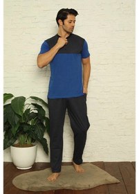 Resim Giyim Erkek Saks 3'lü Pijama Takım Saks 