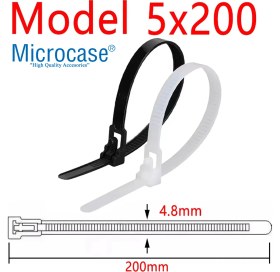 Resim Microcase Yeniden Kullanılabilir Bağcık Kablo Eşya Sabitleme Düzenleme Bağı 20CM 5 Adet - AL5254 