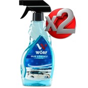 Resim WÖRF Buz Çözücü Sprey 500 ml X 2 Adet Oto Cam Buz Çözücü & Buzlanma Önleyici 
