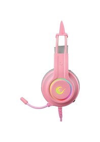 Resim Rampage RM-K91 X-Catty USB 7.1 Version Mikrofonlu RGB Kulak Üstü Oyuncu Kulaklığı 