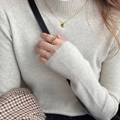 Resim Kadınlar İçin Vintage Esintili Yarım Yaka Kazak - Uzun Kollu, Dar Kesim, Düz Renk, Dik Yaka, Sonbahar/Kış İçin Mükemmel, Çok Yönlü Katman Parçası, Sonbahar Kış Giyim | Vintage Tarzı Kazak | Esnek Kumaş 