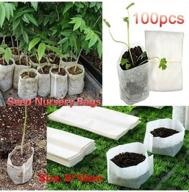 Resim Lebihmurah 2138 100 Adet Fide Bitkileri Kreş Çantaları Kumaş Çevre Dostu Büyüyen Dikim Çantaları Podazz 