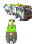 Resim PopŞeker Oyuncak Metal İtfaiye Yangın Söndürme Aracı Sürtmeli Oyuncak Yangın Söndürme Toma 17cm. 