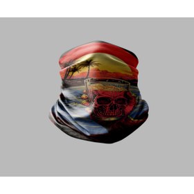 Resim Buffalo Kuru Kafa Tasarımlı Motorcu Buff Maske Outdoor Boyunluk Unisex Bandana 